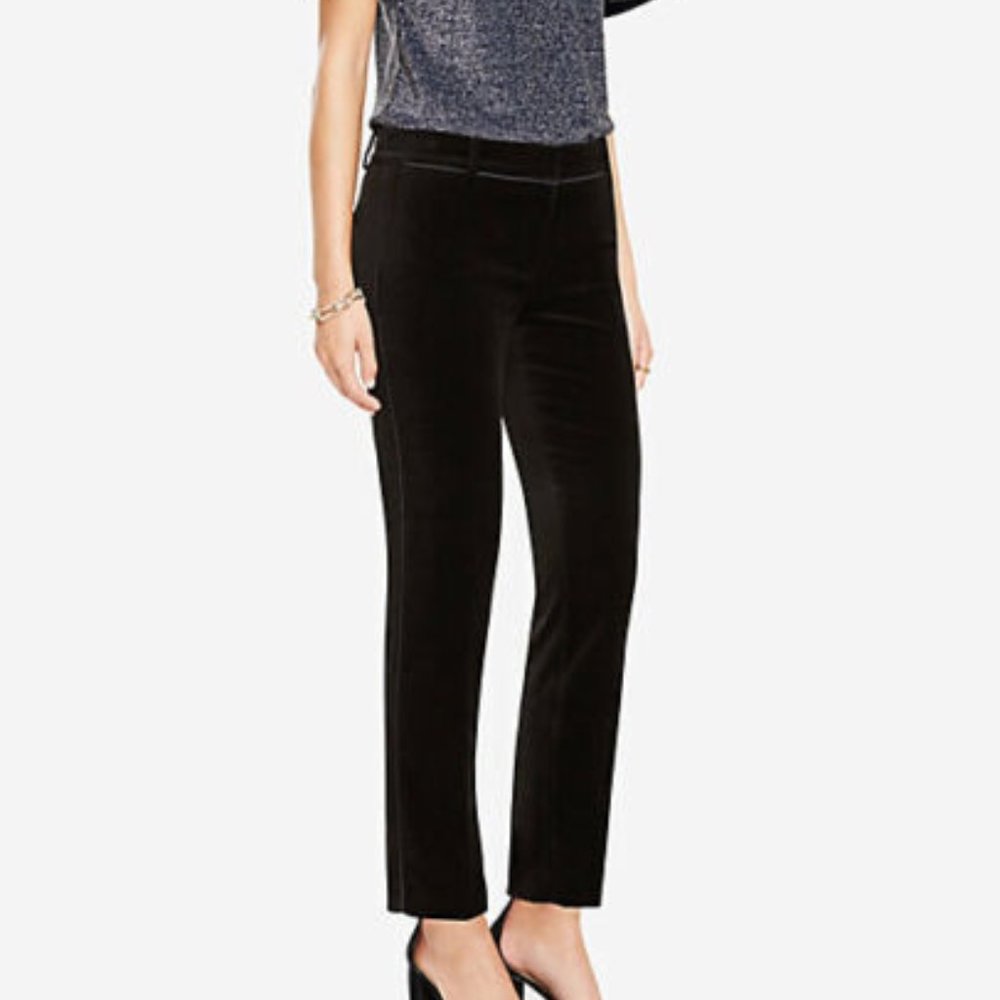 Ann Taylor The Ankle Pant in Black Velvet — NWT